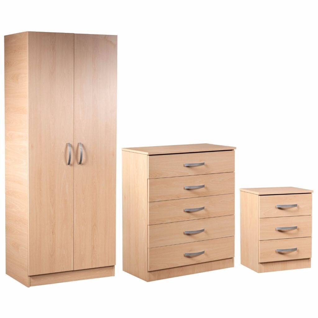 *14DAY MONEY BACK GUARANTEE!* 2 & 3 door wardrobe Ready Built Wardrobe Set in OAKSAME DAY