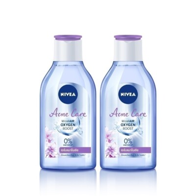 Nivea Micellar Acne Care Cleansing Makeup Remover for acne-prone skin/125mlx2pcs