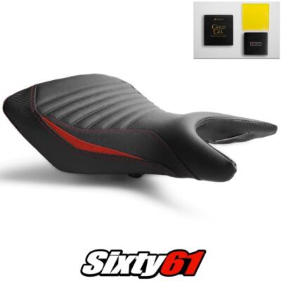 Yamaha R3 Seat Cover and Gel 2015-2022 2023 2024 Red Luimoto Tec-Grip Carbon