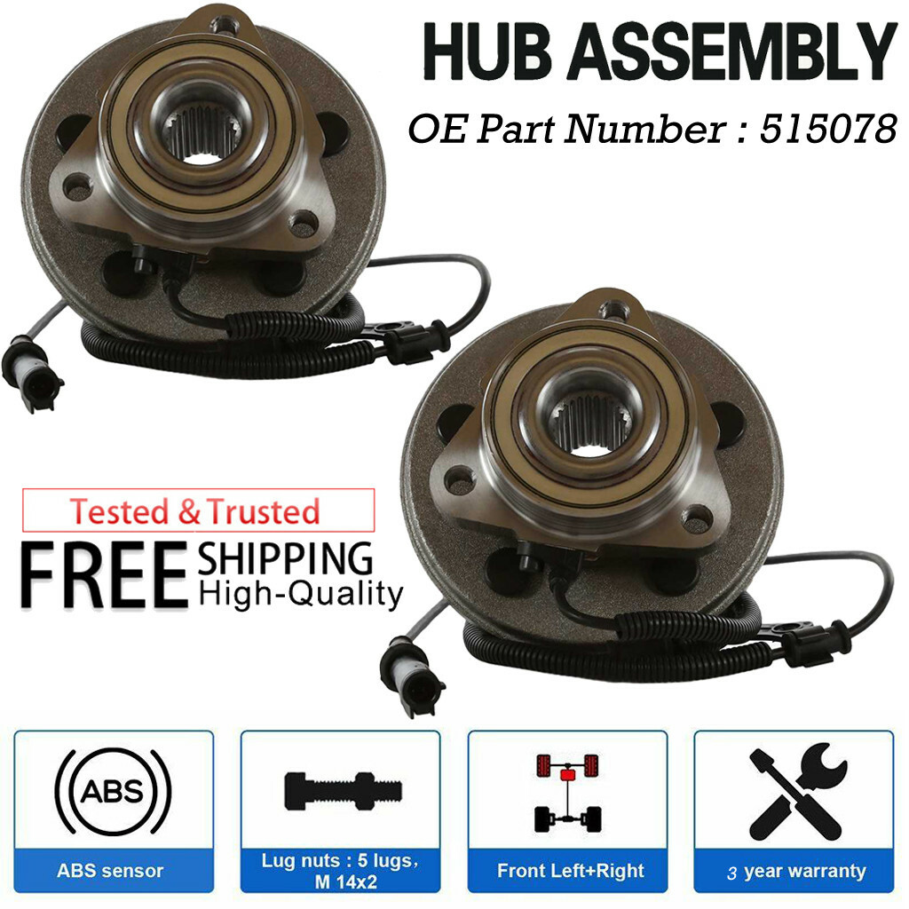 US Pair Front Wheel Hub Bearing Assembly For Ford Explorer 2006-2010