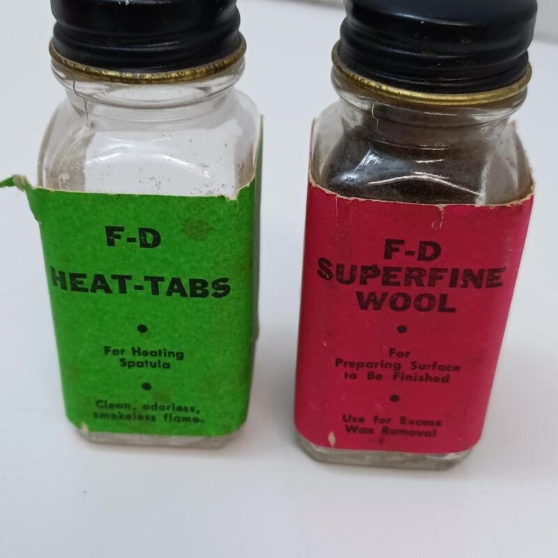 Vintage F-D Heat Tabs For heating Spatula & F-D Superfine Wool Winner Industries