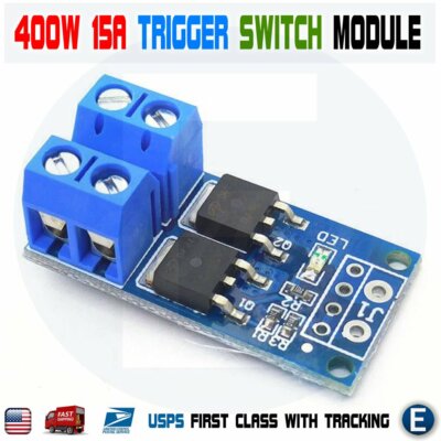 15A 400W MOS FET Trigger Switch Drive Module PWM Regulator Control Current Panel