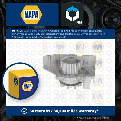 Water Pump fits PEUGEOT 405 Mk2 2.0 1.9D 92 to 99 Coolant NAPA 120152 120165 New