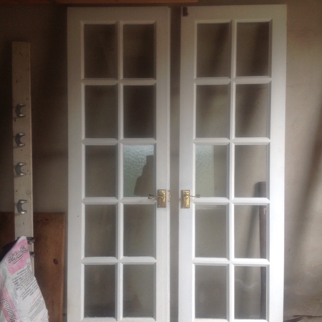 Pair Of Wood French Doors 106cm Width X 198cm Tall In Haverfordwest Pembrokeshire Gumtree