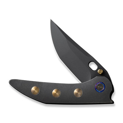 WE Knife Attor Frame Lock 23037-1 CPM 20CV Black 6AL4V Titanium Knives