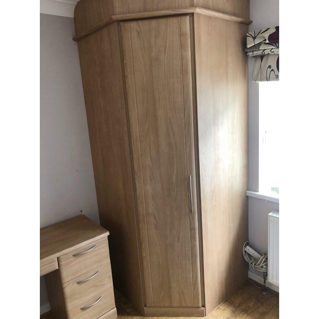 Fitted Space Saving Wardrobe And Matching Dressing Table In