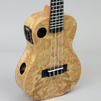 Store Demo | Amahi Snail Series Ukulele Quilted Ash | With Electronics
