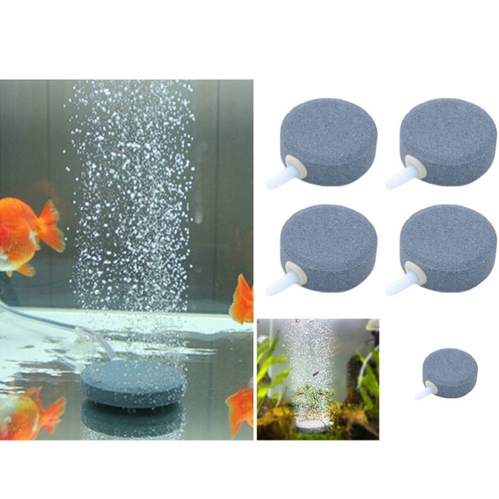 Airstone Aquarium Air Bubble Stone Oxygen for Fish Tank Round Oxygen