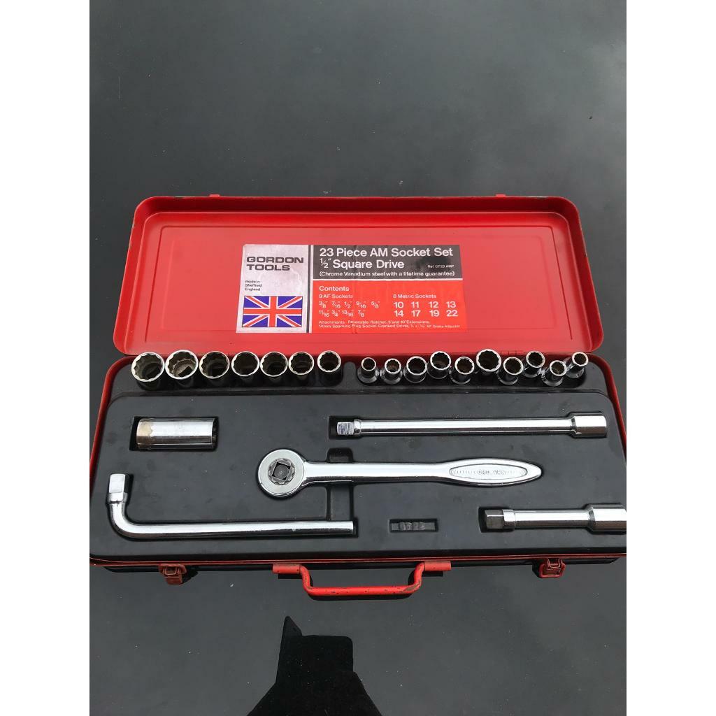 Gordon Tools Vintage 23 Piece AM Socket Set in Littleover, Derbyshire