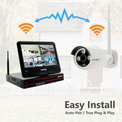 Crystal Vision HD Wireless Security  System 2TB Hard Drive All-in-One NVR CCTV