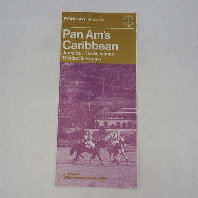 Vintage Pan Am Caribbean Brochure 1975