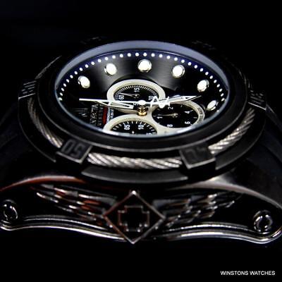 Pre-owned Invicta Jt Reserve Bolt Zeus Swiss Made Chrono 52mm Black Distressed Watch