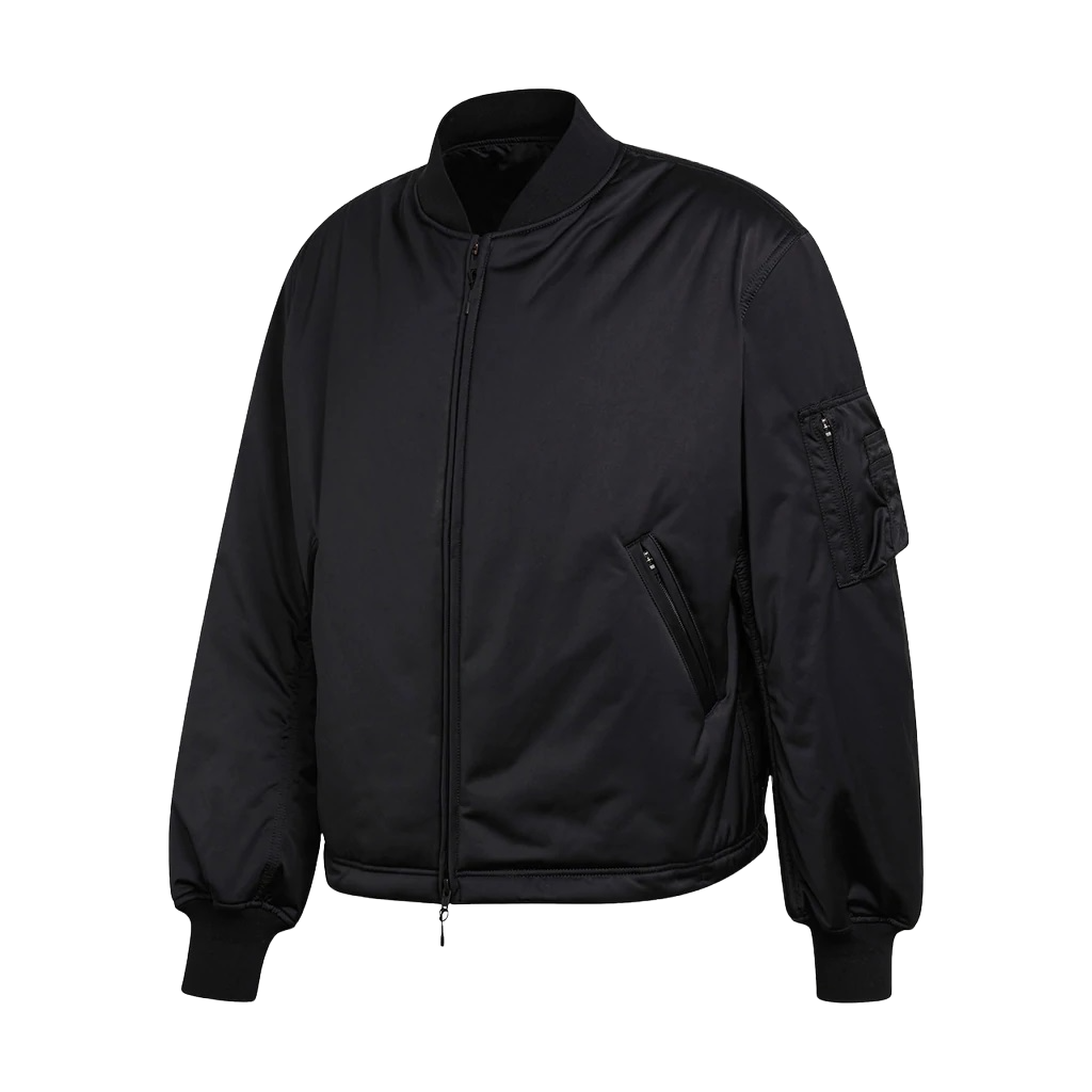 ADIDAS Y-3 YAMAMOTO BLACK CLASSIC BOMBER JACKET BACK LOGO GK4481