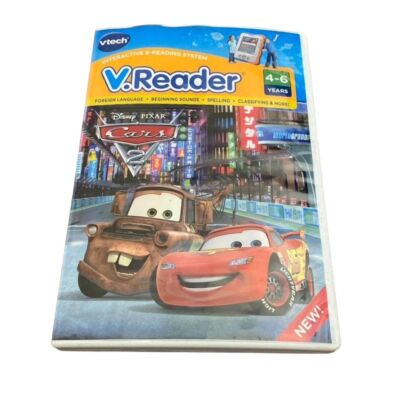 VTech V.Reader Disney Pixar Cars 2 Interactive E-Reading System Cartridge 4-7 Yr