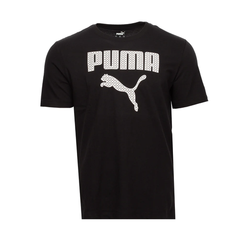 

Мужская черная замшевая футболка Puma с заполнением подошвы, Black/white