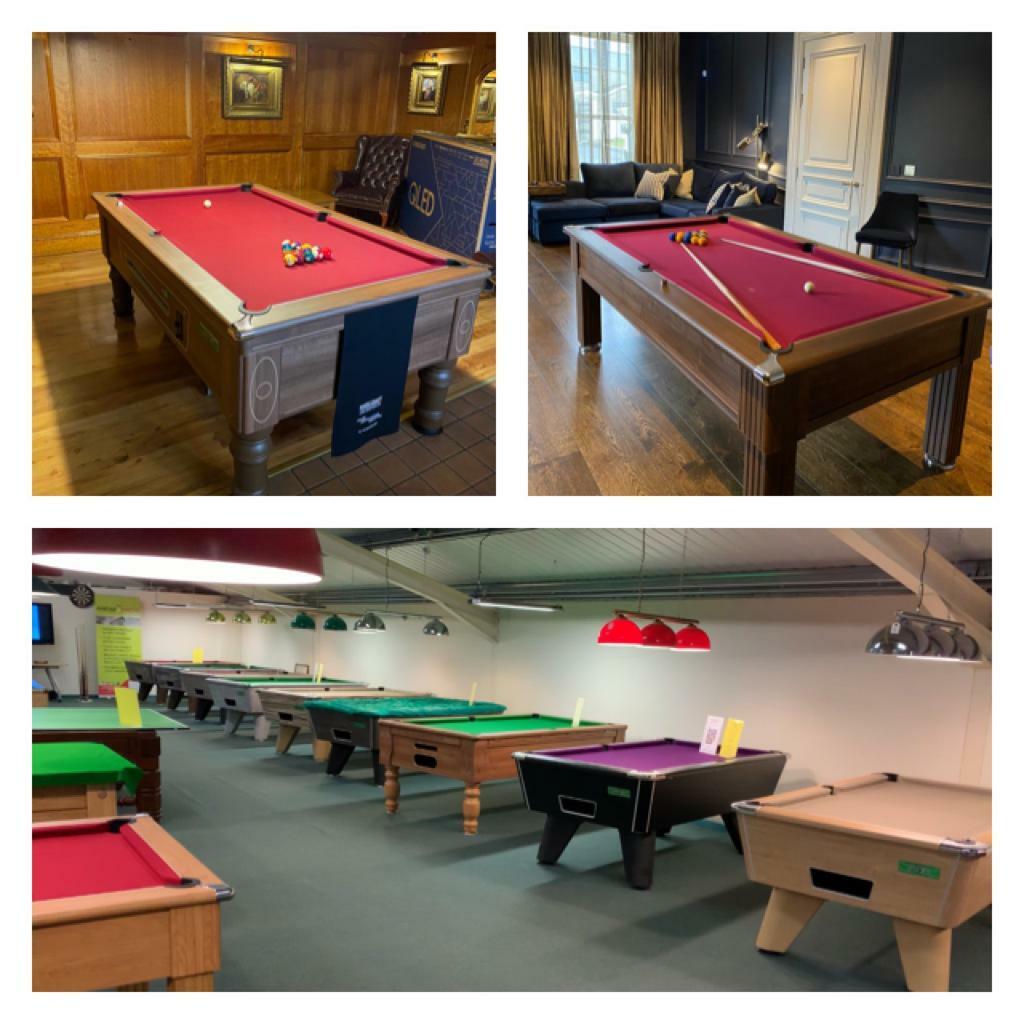 Pool, Snooker, Table Tennis tables available from Baize Craft of