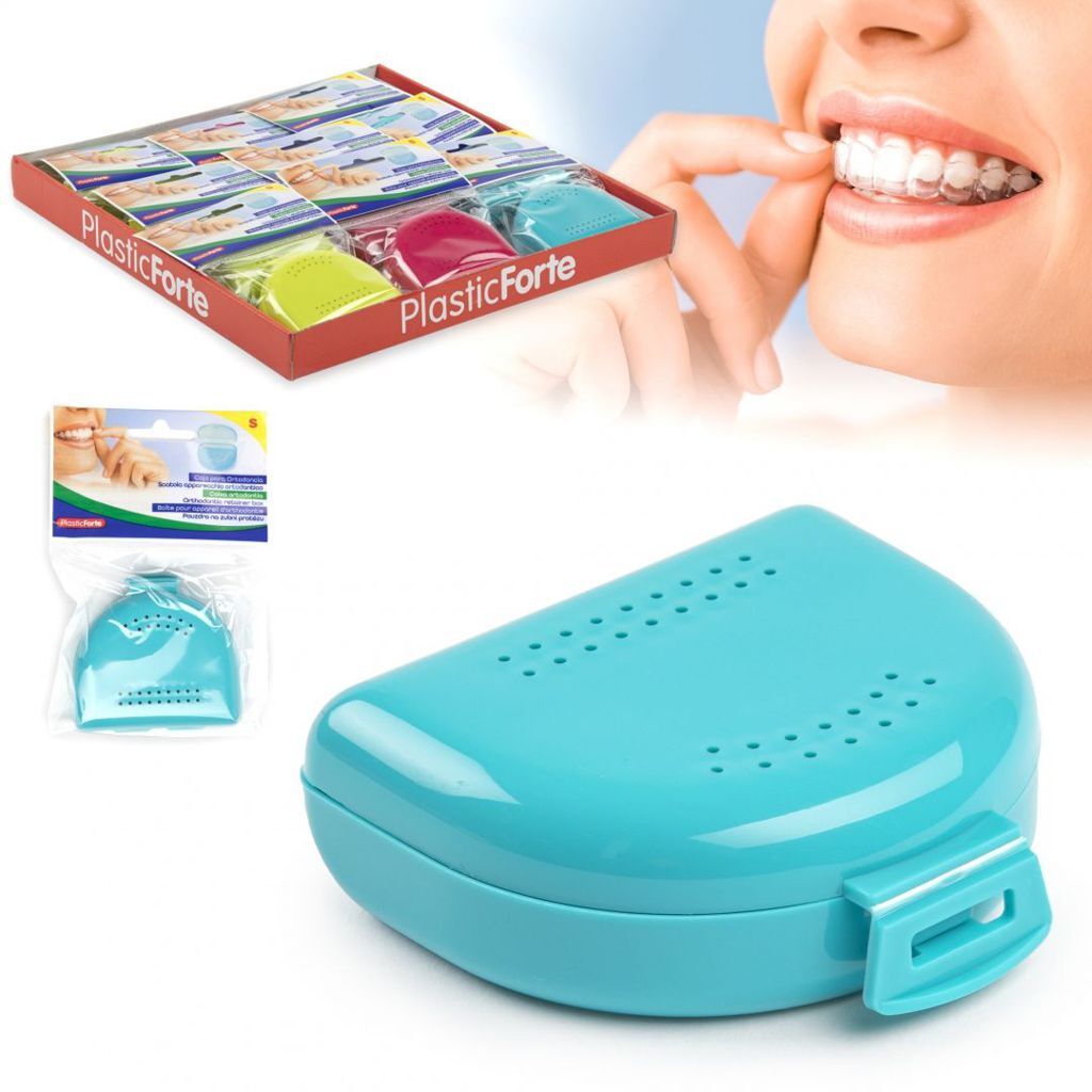 Set 12 Pezzi Scatola Box Contenitore Per Apparecchio Denti Ortodontico Bite dfh