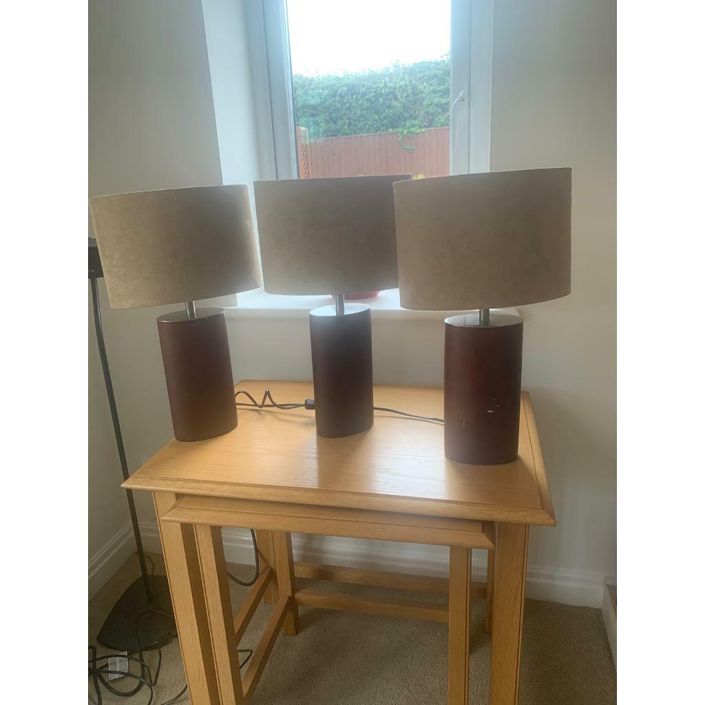 Homebase Lamps x 3 in Wrexham Gumtree