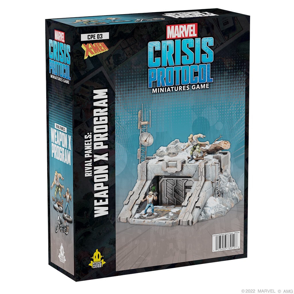 ПАНЕЛИ СОПЕРНИКОВ — ПРОГРАММА WEAPON X Marvel Crisis Protocol AMG