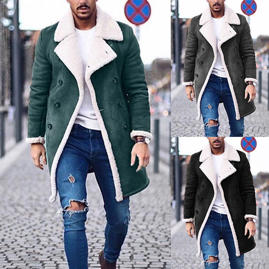 FUGA Fake suede leather trench coat（Vintage Look Faux