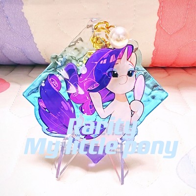 My Little Pony Mermaid Pinkie Pie Twilight Sparkle Acrylic Keychain MLP M6