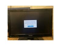 Toshiba 19” lcd tv all works 