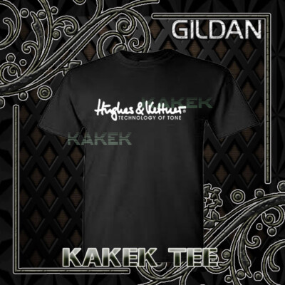 New Shirt Hughes & Kettner Guitar Amps Logo Black T-Shirt Funny Size S to 5XL