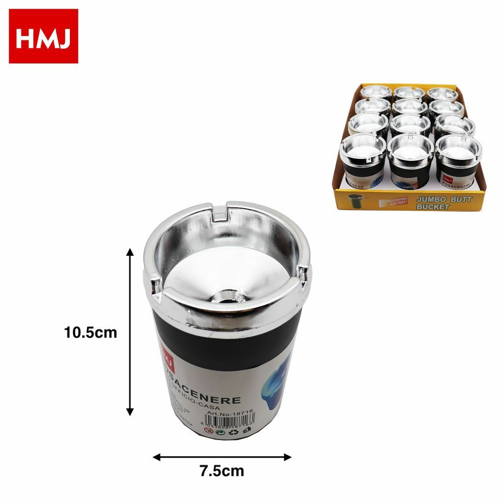 Set 12 Pezzi Posacenere Mangia Sigaretta No Fumo Odori Posa Cenere Cromato hmj