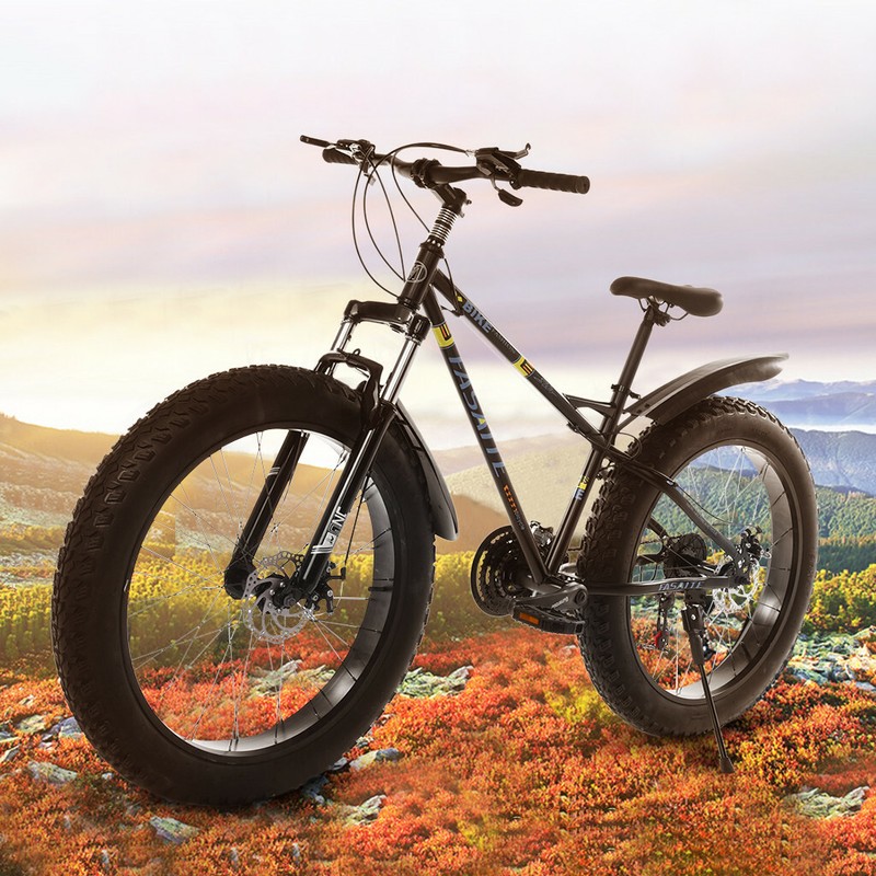 26/" 4/"D Fat Tire 21Speed Snow Mountain Bike Bicycle High-Aluminum Frame MTB