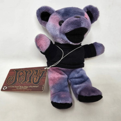 VINTAGE 1998 GRATEFUL DEAD BEAN BEAR PURPLE JERRY GARCIA BY LIQUID BLUE 8'' NEW