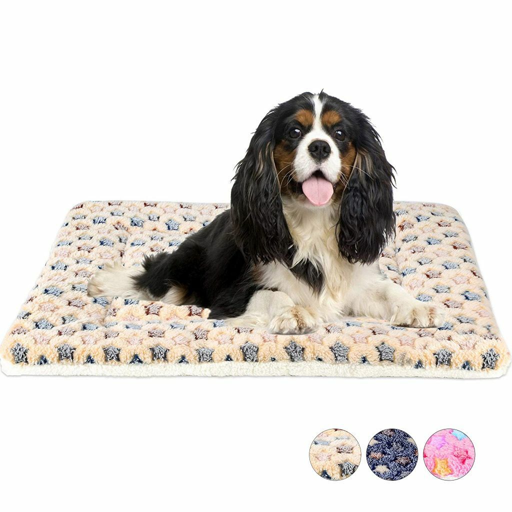 Self Warming Pet Bed Cushion Pad Dog Cat Cage Kennel Crate Soft Cozy Mat S/M/LXL