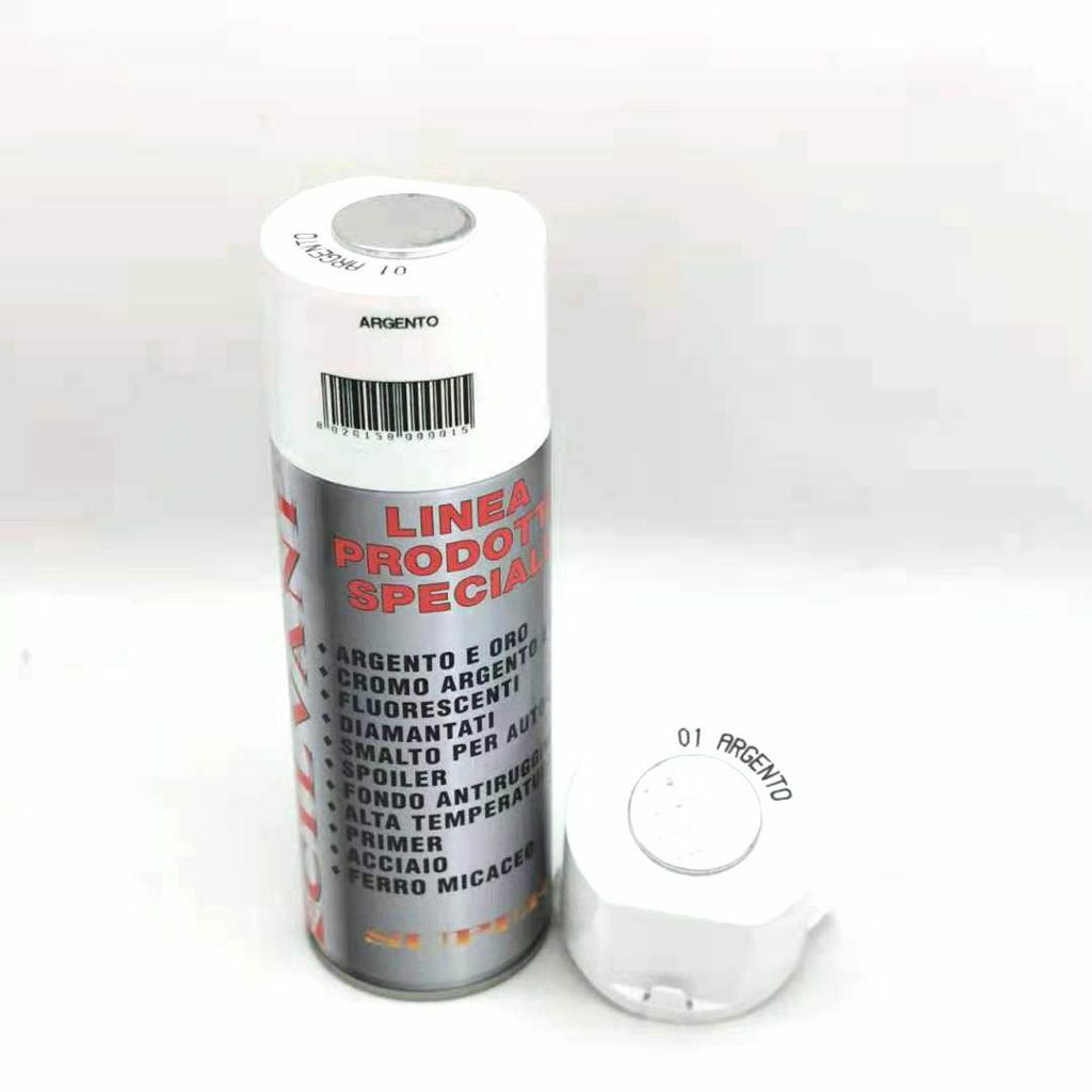 Smalto Spray Vernice Acrilica Interni Esterni 400ml Colore Argento sus