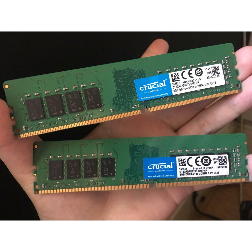 Crucial 16gb (2 x 8gb) DDR4-2133 RAM Memory | in Kettering ...