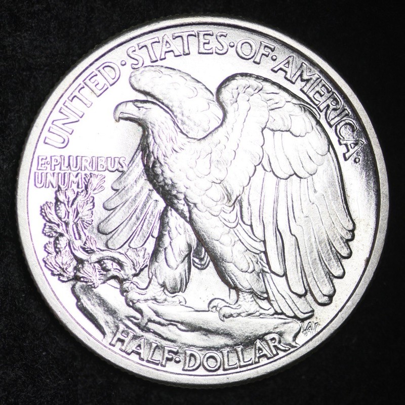 1942 Walking Liberty Half Dollar CHOICE BU FREE SHIPPING E381 KNK