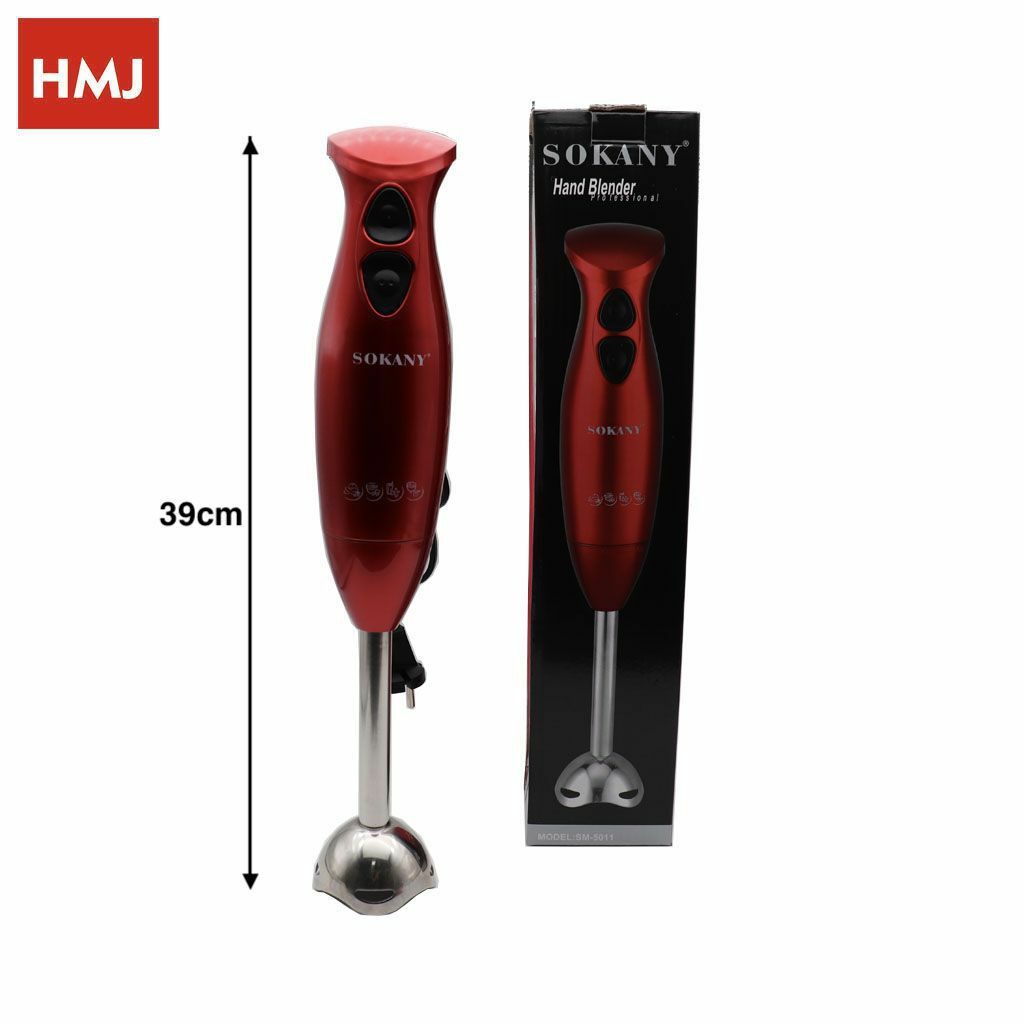 Frullatore Ad Immersione Mixer 600W Lame Acciaio Sokany Cucina hmj