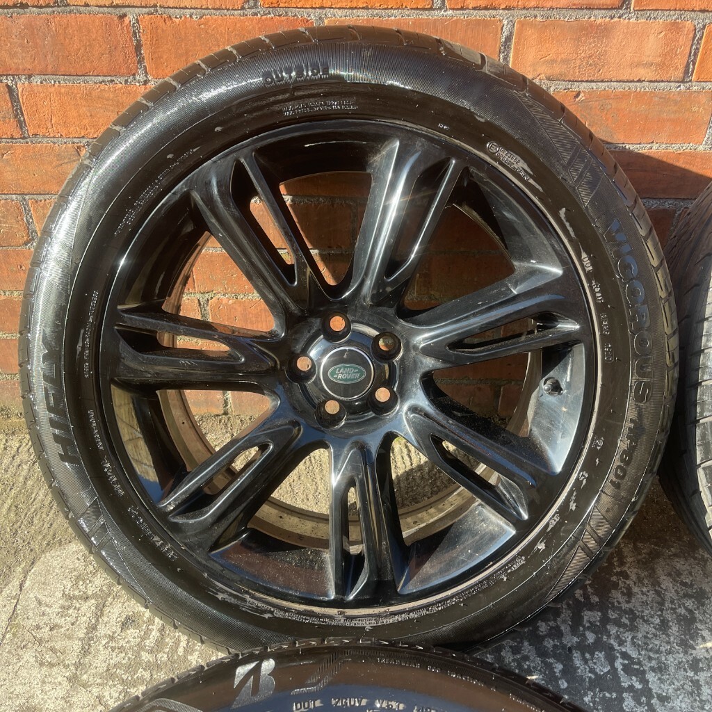 20'' GENUINE RANGE ROVER VELAR BLACK ALLOY WHEELS ALLOYS HSE 5X108 in