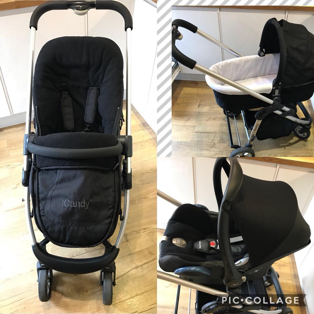 iCandy Cherry pram/travel system & maxicosi car seat in Bathgate