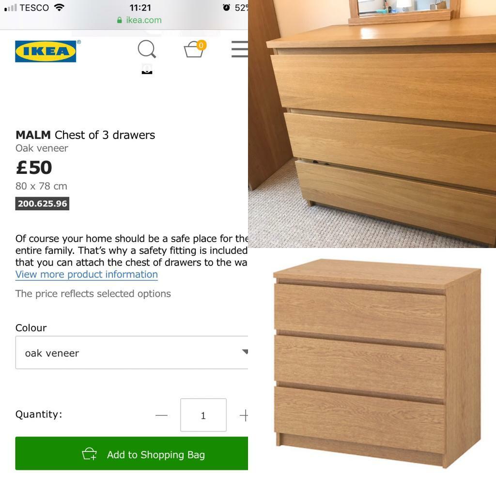 Ikea Malm Bedroom Furniture In Horley Surrey Gumtree