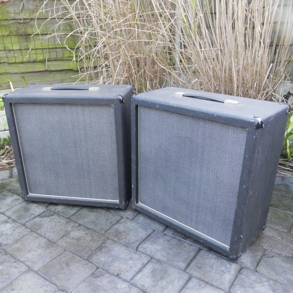 PAIR VINTAGE 1X12 GUITAR SPEAKER / CABS UNLOADED LANEY