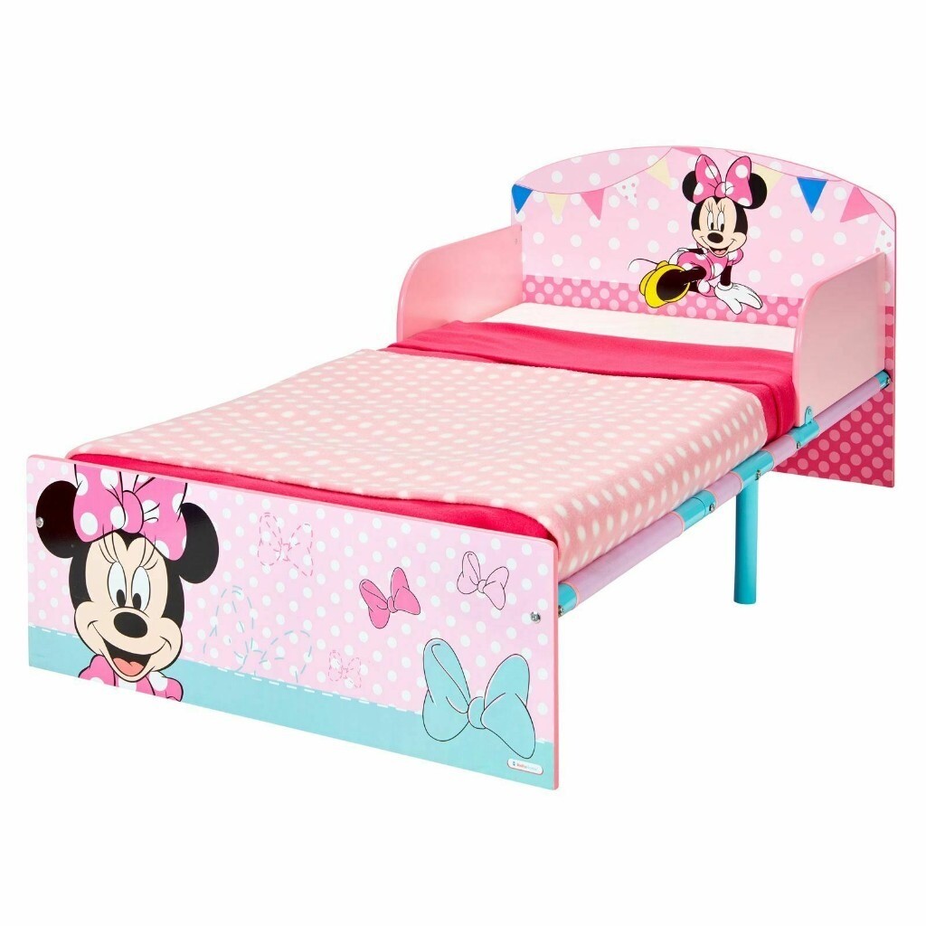 Pair of Pink Minnie Mouse Official Toddler Bed Girl from 18 months