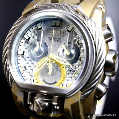 Pre-owned Invicta Reserve Bolt Zeus Magnum Hydroplated Steel 52mm Swiss Mvt Watch