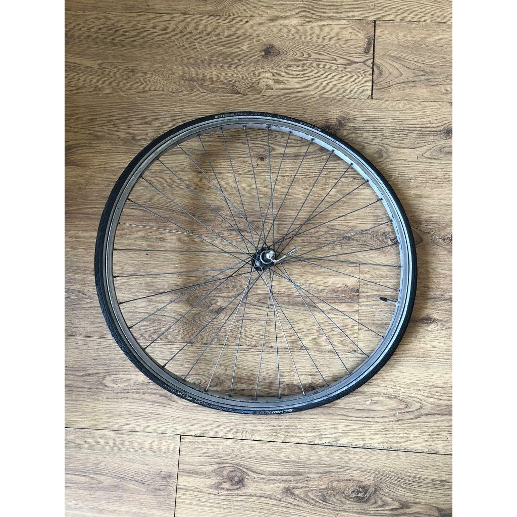 bent mtb wheel