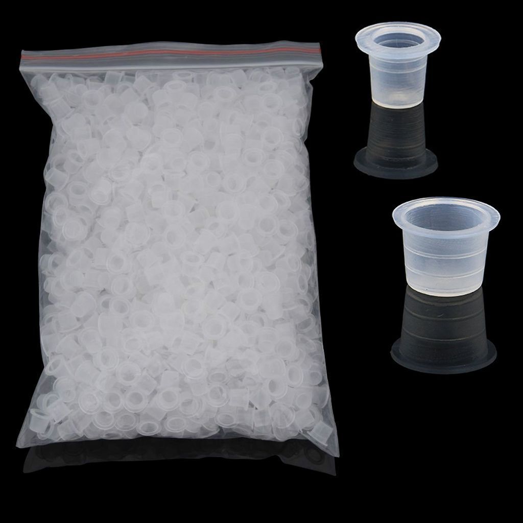 100 200 500 1000 Pcs Ink Caps Plastic Cups Tattoo Supplies S L Pigment Supply US