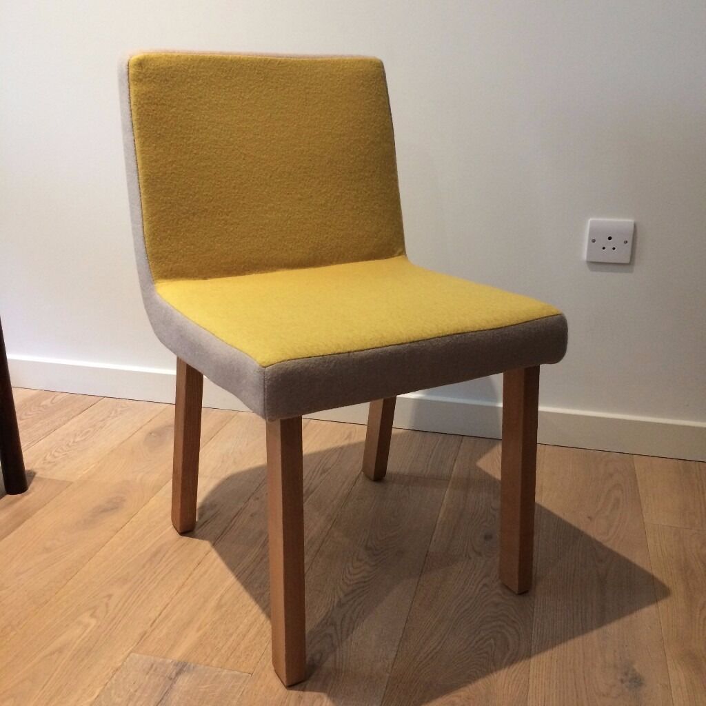 Set of 4 upholstered mustard yellow dining chairs  in Fulham  interior design, photos, interior, and home design Yellow Upholstered Dining Chair 1024 x 1024