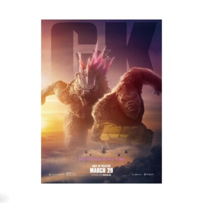 Godzilla x Kong The New Empire 2024 Movie  Poster No Frame