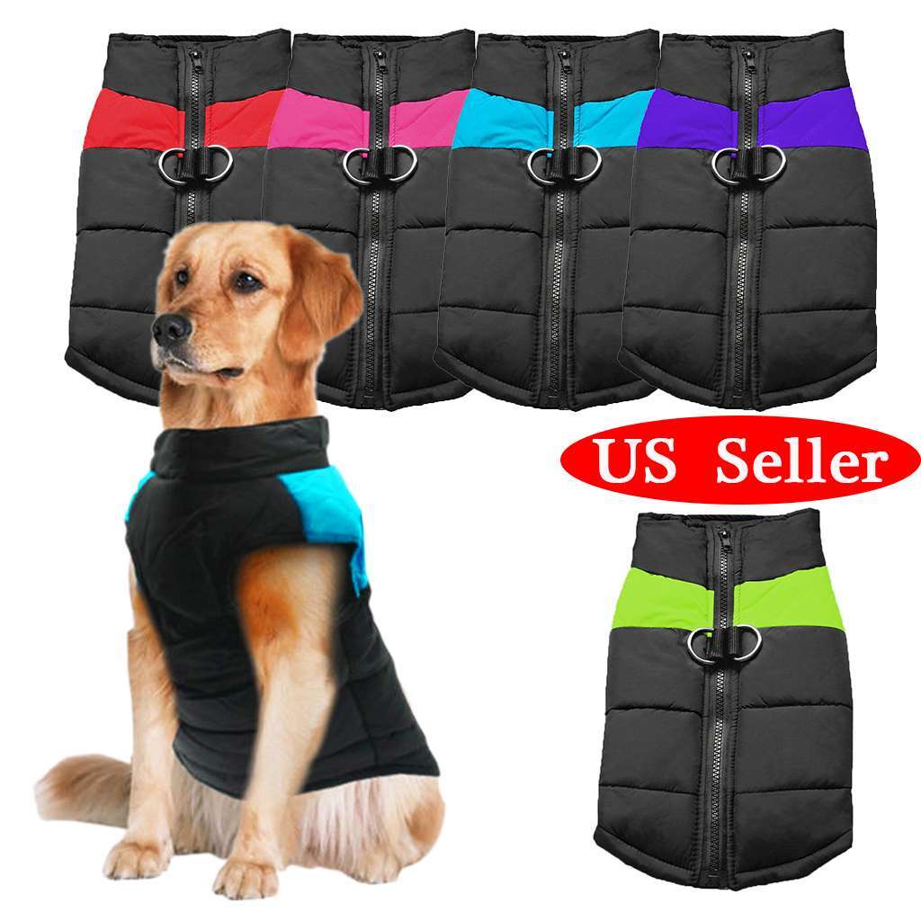 2023 Dog Puppy Pet Warm Insulated Padded Coat Thick Winter Puffer Jacket Clothes