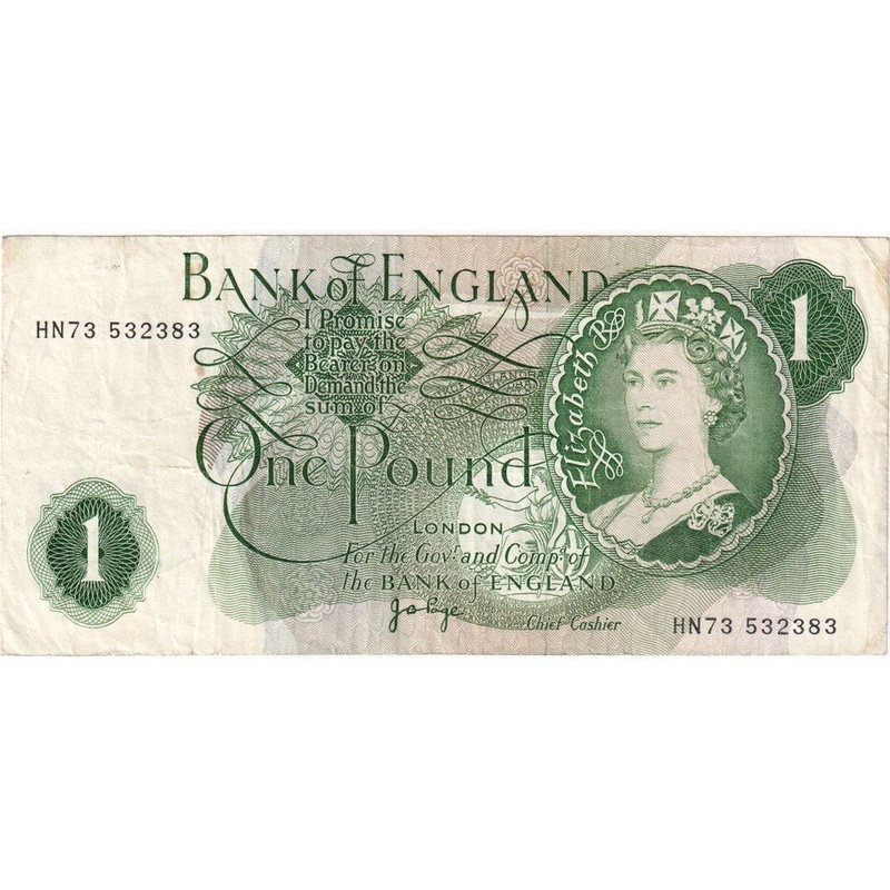 Grande-Bretagne, 1 Pound, 1970-1978, Km:374g, Ttb