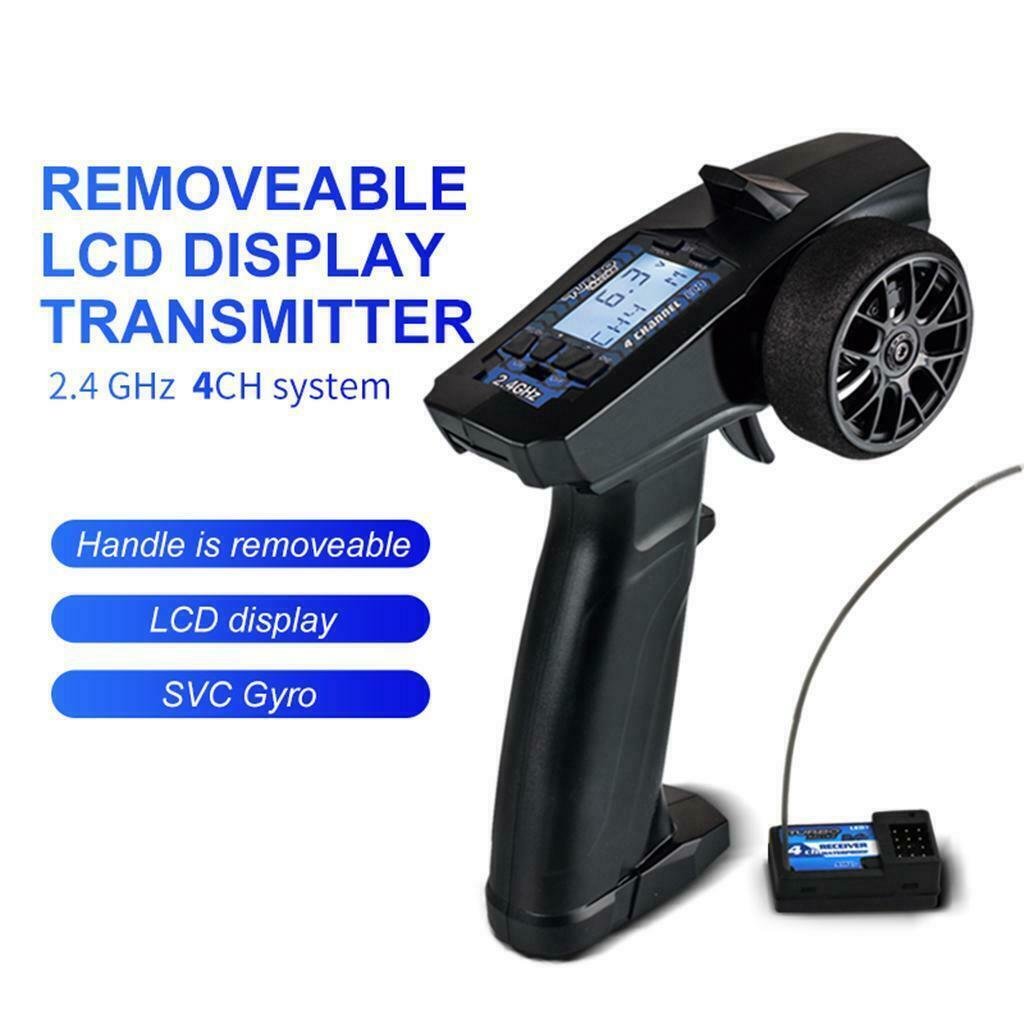 2.4G 4CH RC Transmitter Remote Controller and Receiver LCD Display for RC Car