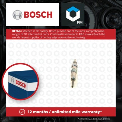 Glow Plugs Set 4x 0250403012 Bosch A4151590001 4151590001 1106500Q0E 8200682592