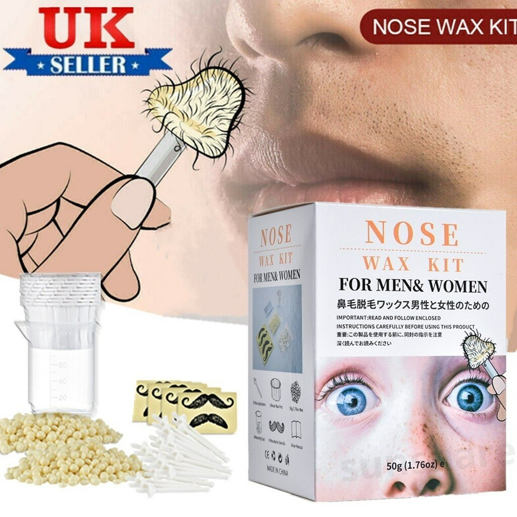 Nose Ear Hair Removal Wax Kit Painless & Easy Women Men Nasal Waxing ...